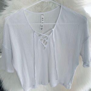 Alo Yoga Interlace Short Sleeve Top